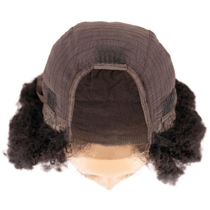 Afro Kinky Transparent Closure Wig - Braids Hair N More