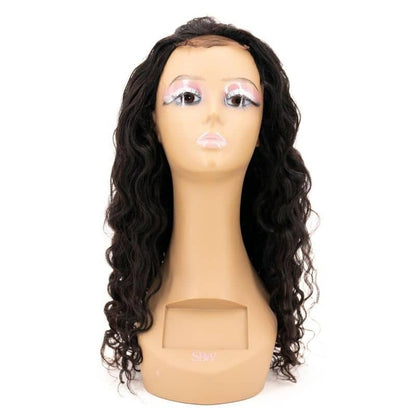 Beach Wave Transparent Closure Wig - Braids Hair N More