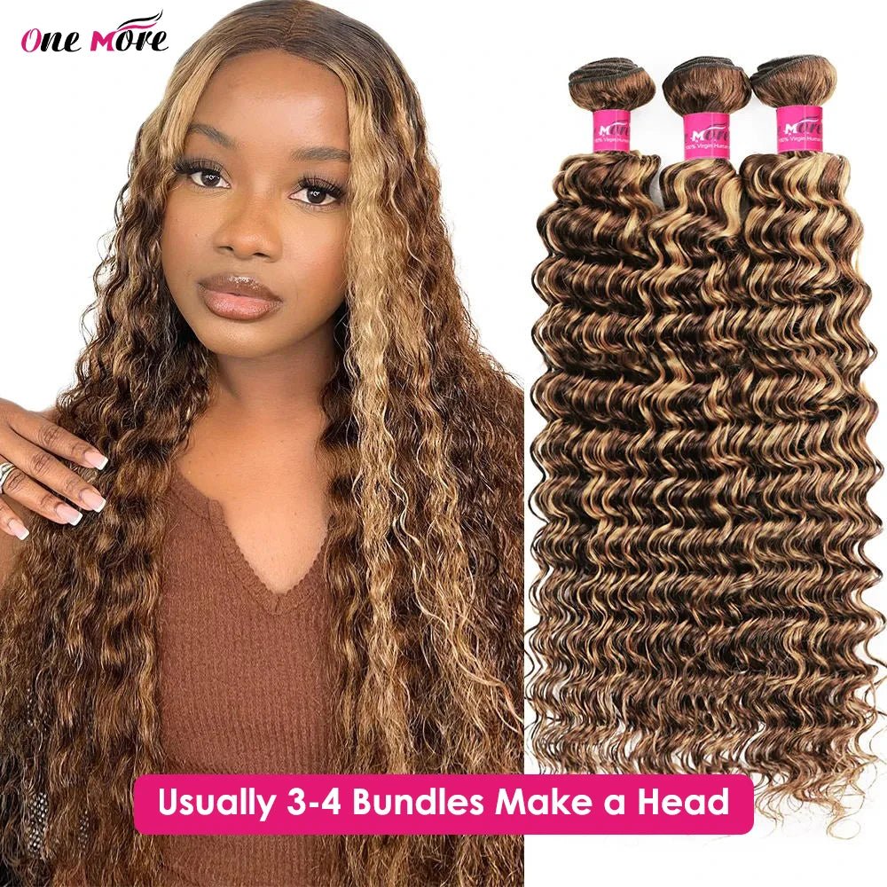 Highlight Brazilian Deep Wave Human Hair Extensions - Braids Hair N More