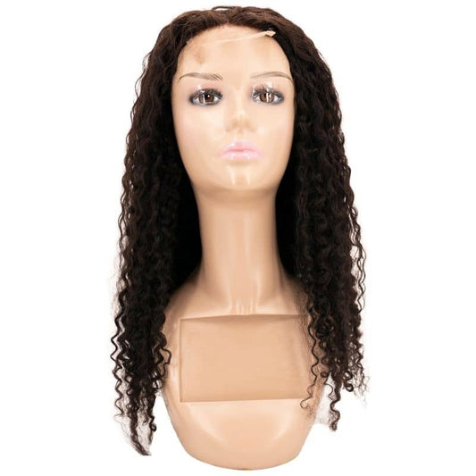 Kinky Curly Transparent Closure Wig - Braids Hair N More